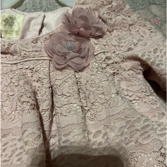Sold.Simply gorgeous dusty rose Laura Ashley toddler girl dress. - Picture 3 of 7